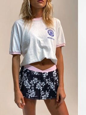 Frankies Bikinis Windy Tennis Skirt Skort Pleated
